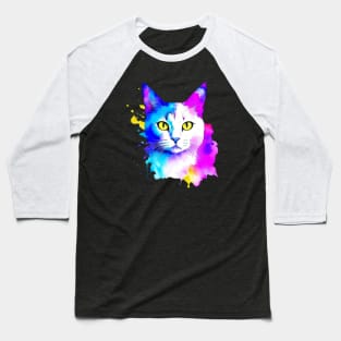 Cat Head Baseball T-Shirt